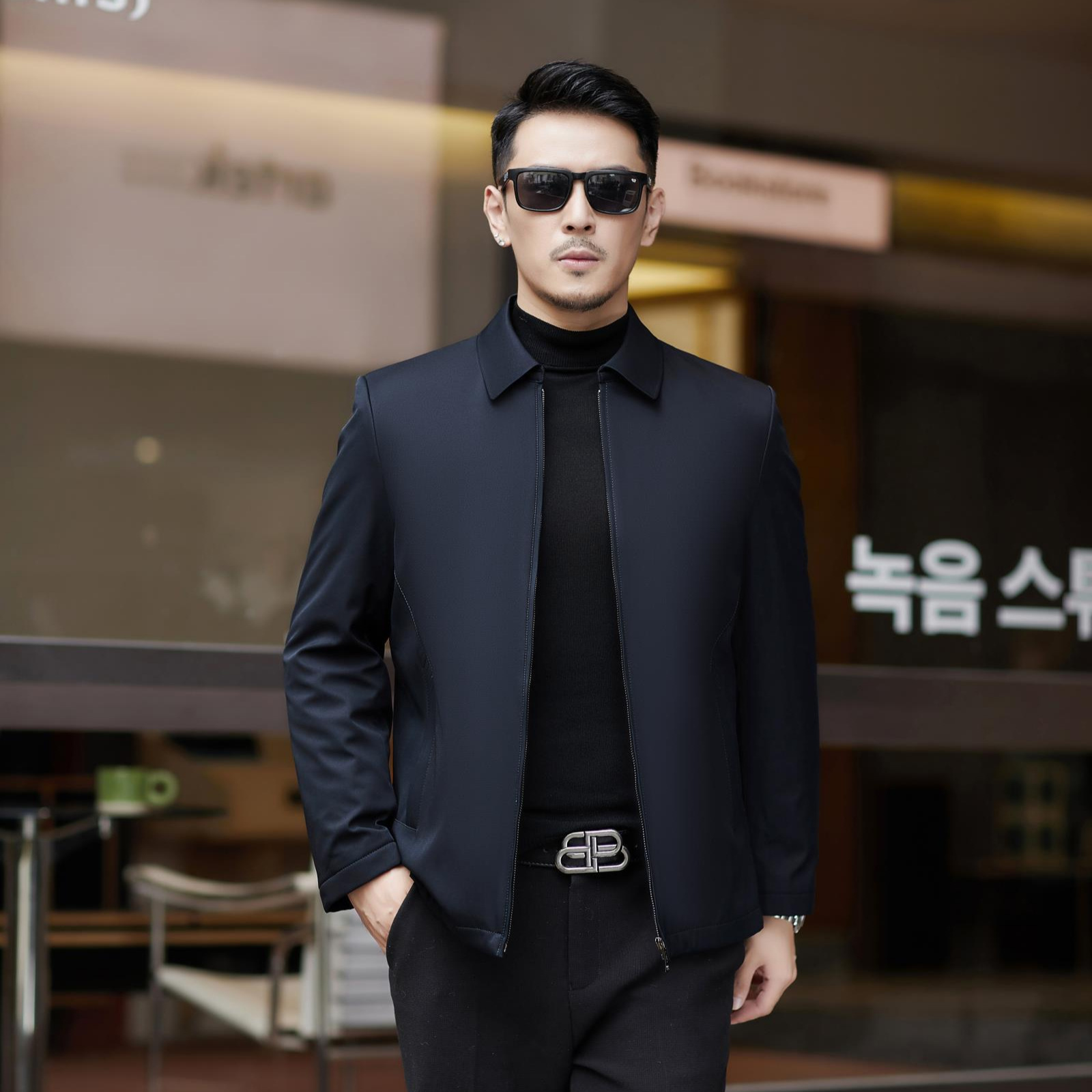 새로운 하이 엔드 화이트 구스 다운 재킷 남자 중년 겨울 비즈니스 캐주얼 올 매치 콜드 내한성 따뜻한 겨울 재킷