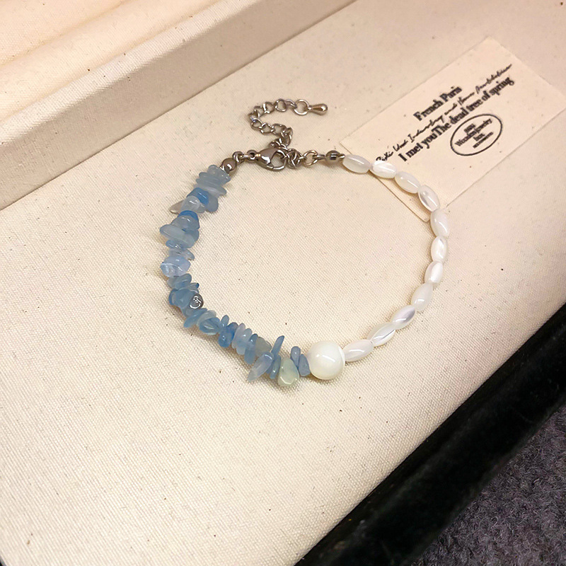 105 brazaletes - Azul - blanco