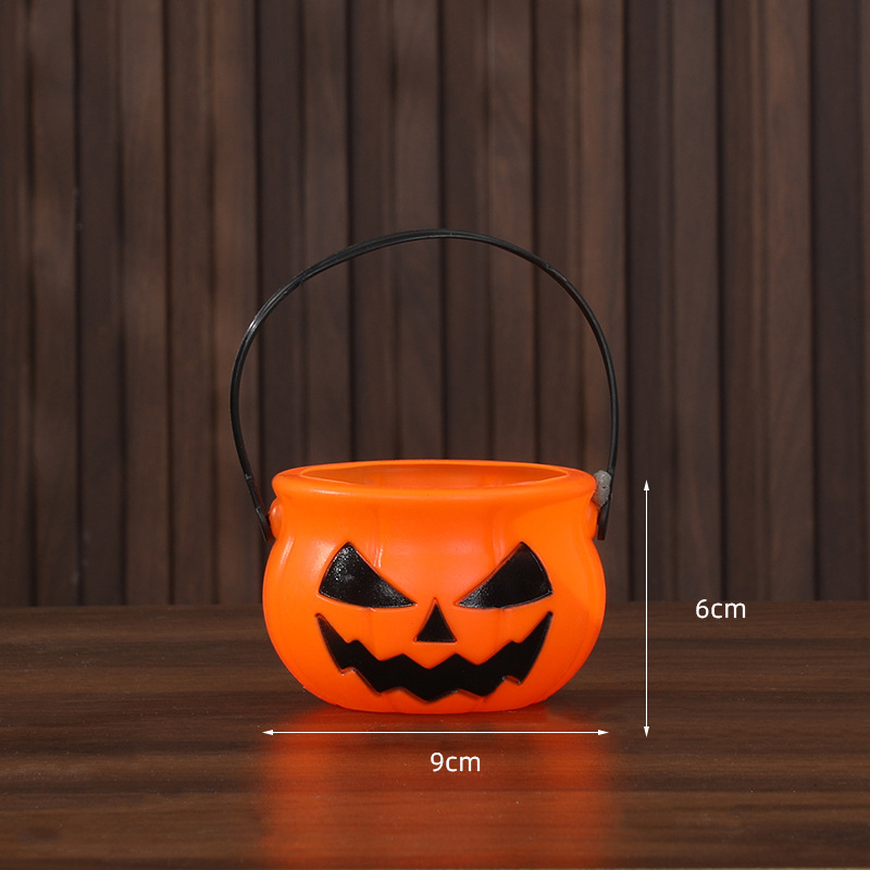 Cubo Decorativo de Calabaza de Halloween de Plástico para Bares y Fiestas image 10