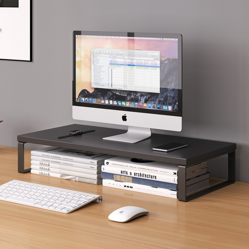 Desktop Computer Elevated Rack Monitor Bracket Desktop Storage Rack Office Artifact Storage Rack Laptop Bracket