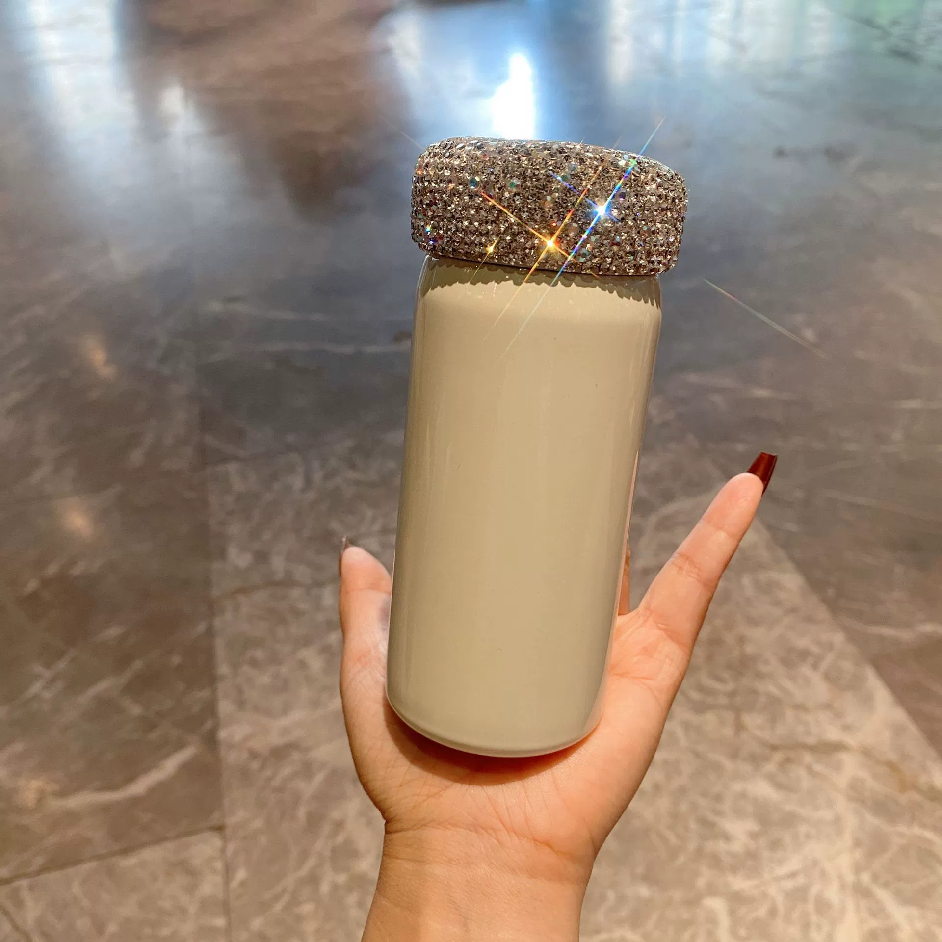 Высококачественный изысканный стакан из нержавеющей стали 304 сетка красная высокая ценность бриллиантового прямая чашка мини портативные Rs с женской чашкой