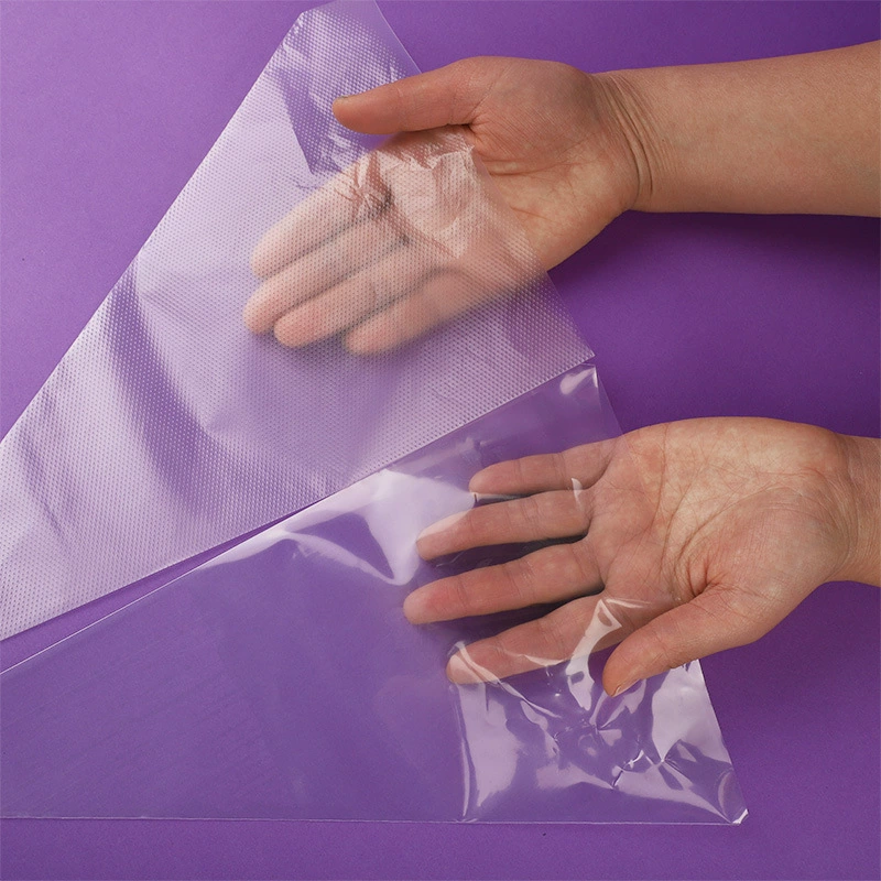 Трапециевидная крепированная упаковочная сумка на вынос Упаковочная сумка Одноразовая пластиковая обработка OPP Настройка