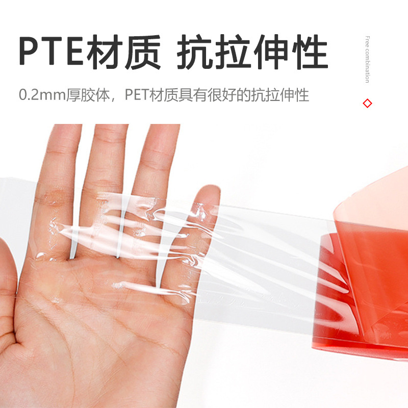 película roja PET ultra delgada transparente fuerte adhesivo de doble cara 0.2 espesor sin marcas impermeable placa de identificación resistente a altas temperaturas cinta adhesiva de mantenimiento de teléfonos móviles
