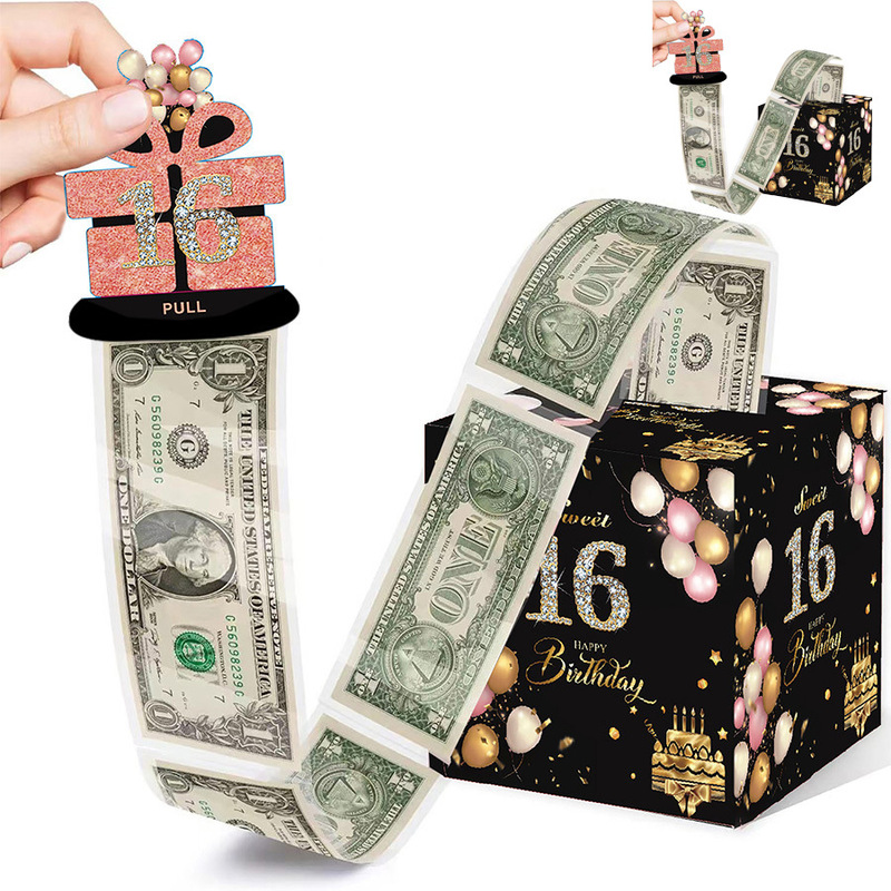 16Th, 18Th, 21St Birthday Money Box, Birthday High-End Party Decoration Gift, Christmas Decoration Gift Box 16Th, 18Th, 21St Birthday Money Box, Birthday High-End Party Decoration Gift, Christmas Decoration Gift Box