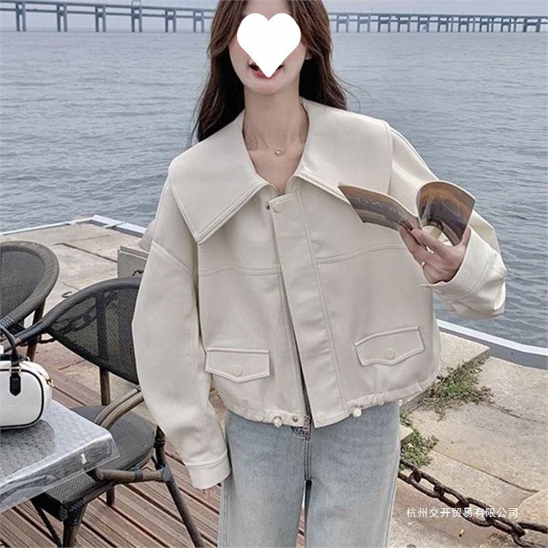 翻领洋气2025设计新款小个子外套减龄上衣休闲夹克宽松