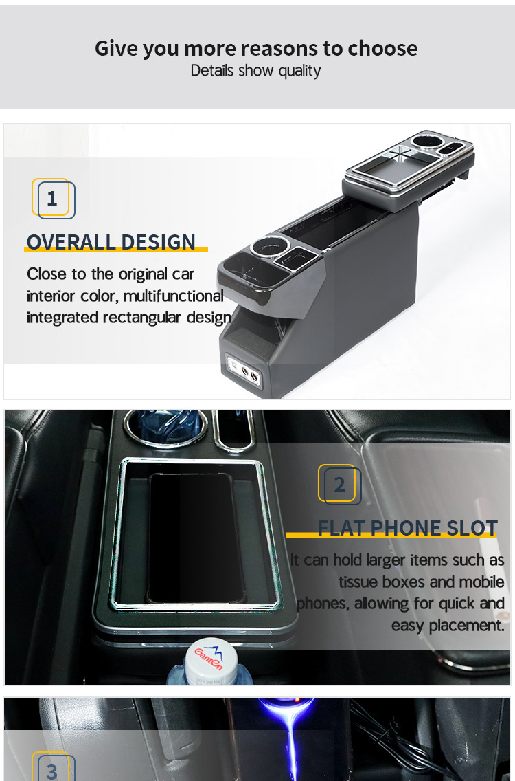 Suitable for Honda Hong Kong Version Freed/Stepwgn and Toyota Sienta New and Old Models, Dedicated Armrest Box Storage Modification