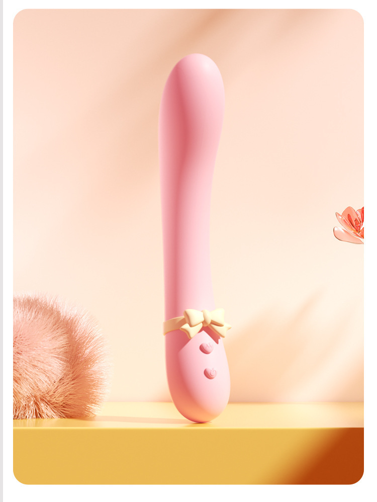 Macki Moon Rabbit Soft Glutinous Stick Vibrator, Dual-Vibration, One-Button Control, Misty Pink — detail image 32