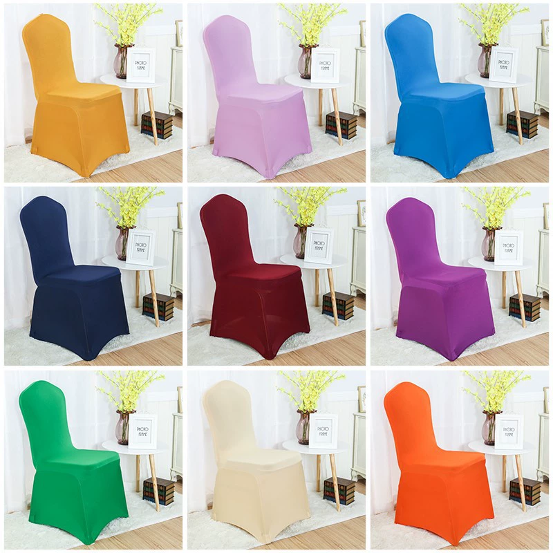 Hotel banquet all -inclusive chair hood thickened consecutive spandex dining chair suit wedding conference elastic chair sleeve wholesale