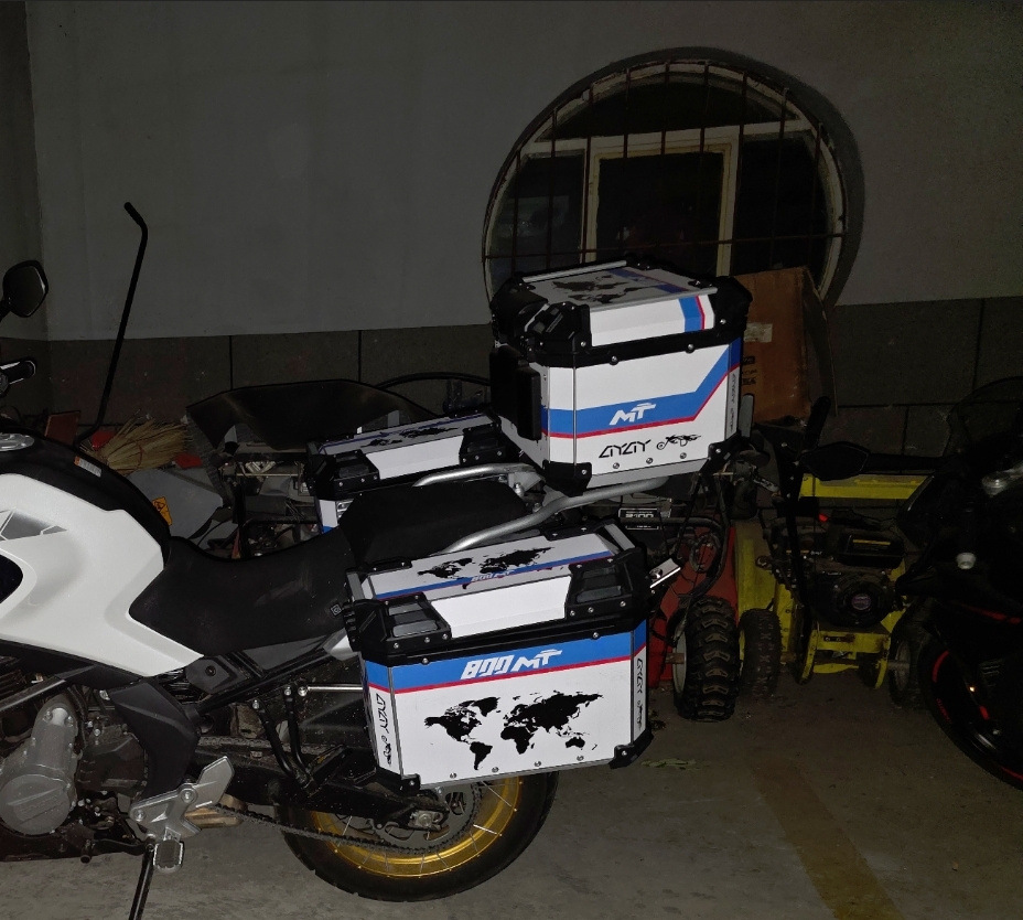 Suitable for CFMOTO 450MT/650MT/800MT motorcycles, aluminum alloy three-box quick-release aluminum alloy tail box