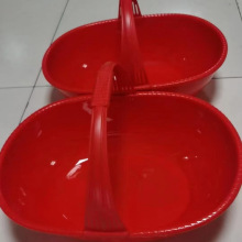 农用提篮化肥手提篮果蔬采摘沥水篮塑料挎篮加厚塑料筐水果筐竹筐