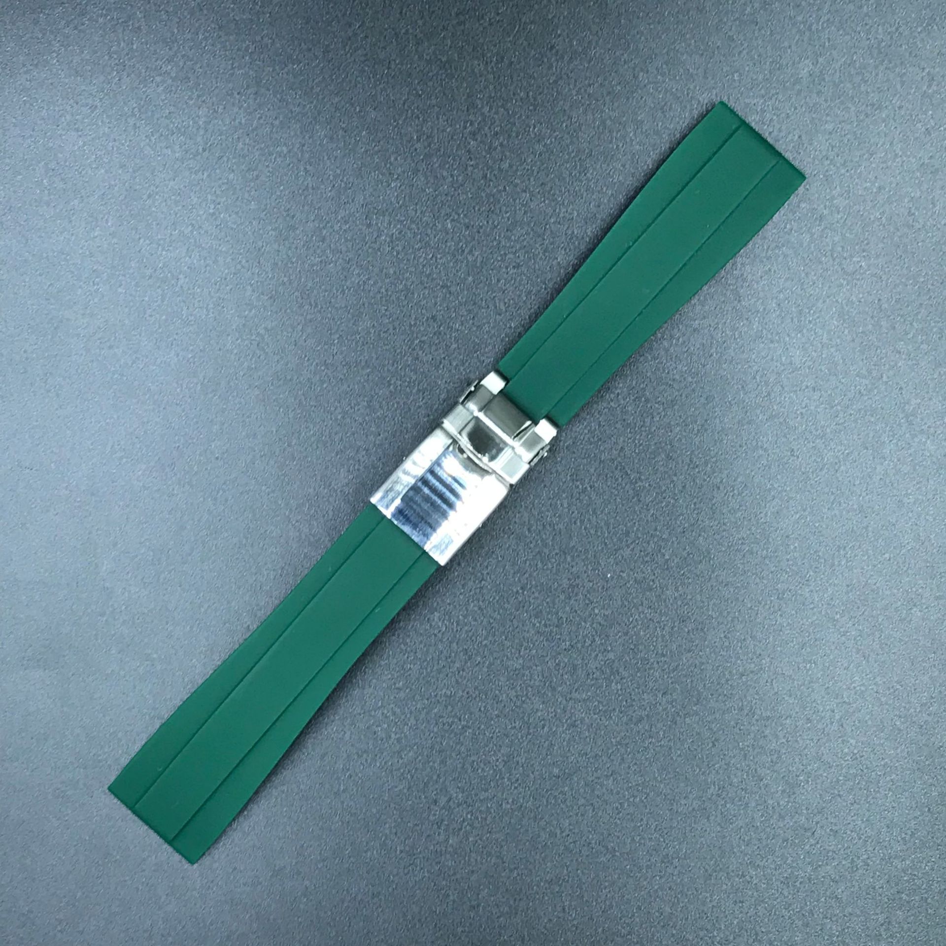 Sustituto adecuado para RLEX ditona Explorer negro y verde agua Ghost Yacht 20mm correa de goma impermeable amortiguador reloj