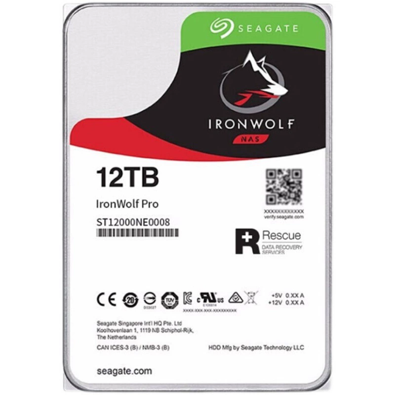 Подходит для жесткого диска Seagate Cool Wolf PRO Enterprise NAS Storage Server ST12000NE0008 размером 3,5 дюйма и емкостью 12 Тбайт.