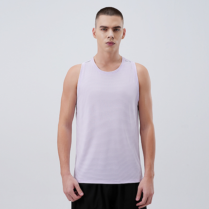 Verano nuevo chaleco deportivo de maratón hombre running fitness ropa de secado rápido sin mangas de hielo de baloncesto ropa de entrenamiento de pista y campo