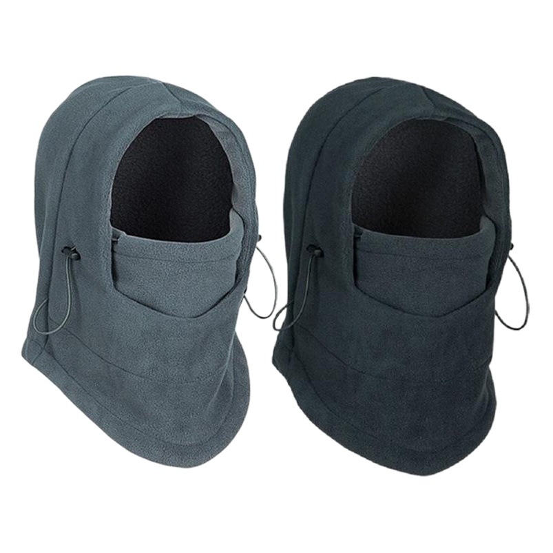 Outdoor Cycling Hood Autumn and Winter Thickeneded Windproof Hood Helmet Fleece-Lined Shawl Adult Warm Mask Mask for Skiing
