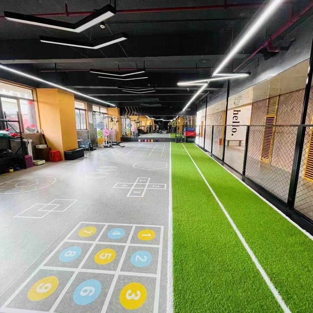 健身房地膠360地膠私教功能運動地板功能地膠健身房地墊批發