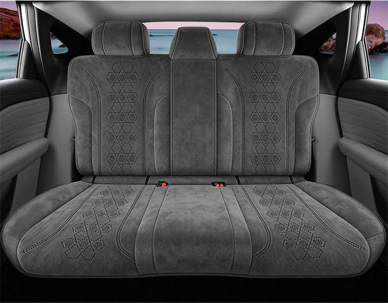 Aisan N60 dedicated car seat cushion, featuring a high-end, plush lambskin-like suede material, suitable for all seasons, and providing full coverage