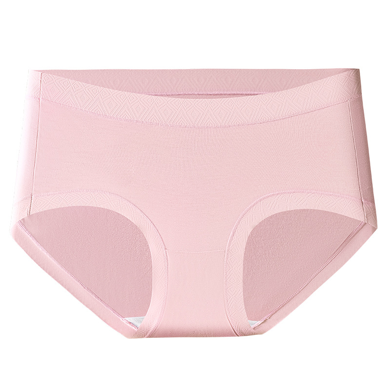 60S superfino Modal ropa interior de mujer alta elástica 10A antibacteriana polilactato entrepierna cintura cómoda cabeza de pantalón de mujer image 9