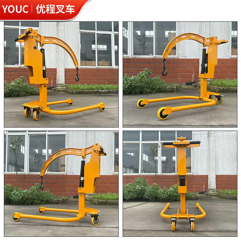 grúa móvil de 200 kg grúa portátil doméstica pequeña elevación eléctrica montada en el vehículo grúa en voladizo
