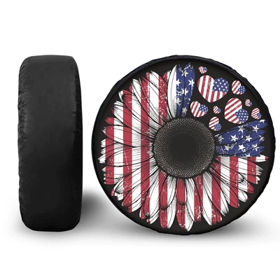 cover pu material spare tire | Spare wheel cover - 14in-ysfj0685bz48-1