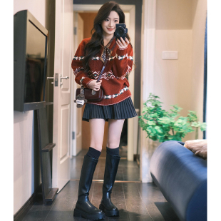 С�����nʽ�L��ɫë�ذ��޶�ȹŮ����6�¸����@�݌WԺ����ȹ