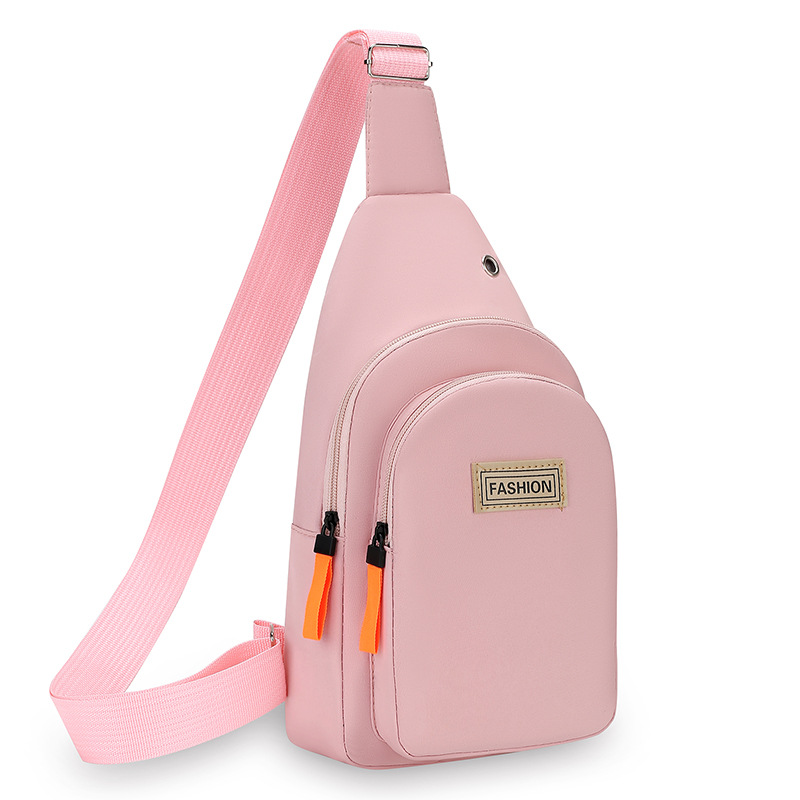Bolso de pecho para mujer de nuevo estilo Bolso de tela Oxford ligero de moda Bolso de hombro deportivo de ocio coreano Bolso de mensajero de pecho de todo fósforo