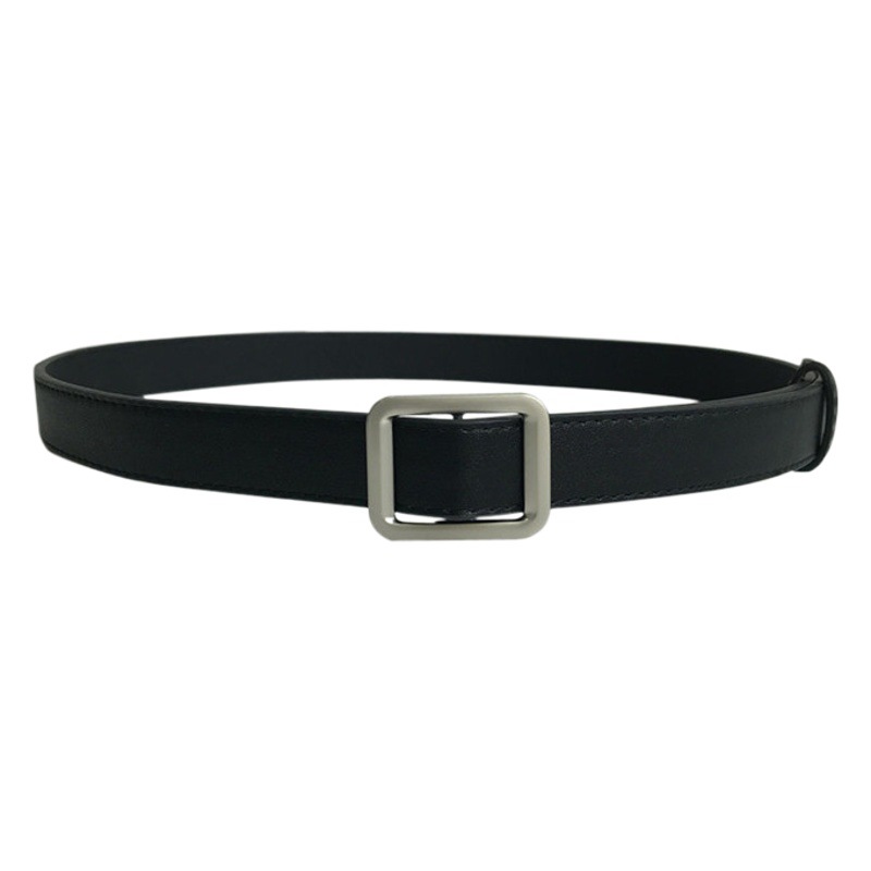 Fábrica al por mayor 2020 nuevo cinturón de hebilla cuadrada sin agujero para mujer cinturón de jeans decorativo simple retro para mujer