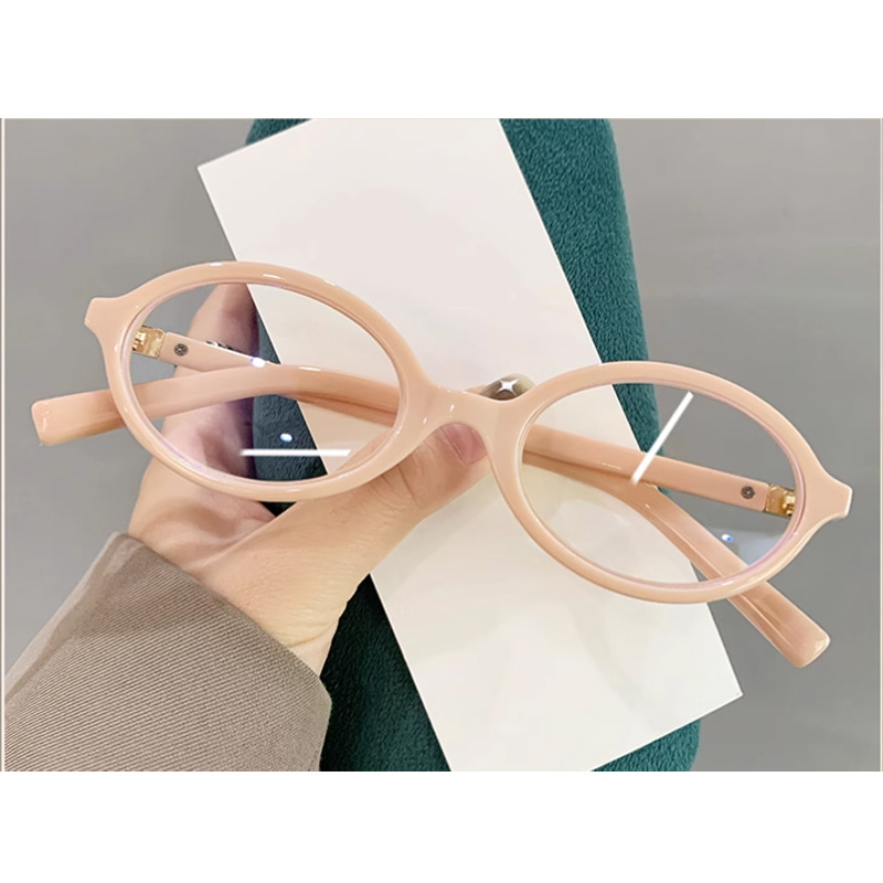 Gafas para leer mujer Zhang Yuanying con el mismo estilo Nerd Montura negra Hombre Anti-Blu-ray Advanced Sense Gafas de lectura de dientes de metal