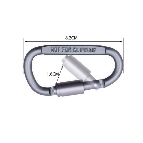 High quality aluminum alloy carabiner D-shaped quick release buckle Amazon D-shaped carabiner multi-functional quick release buckle