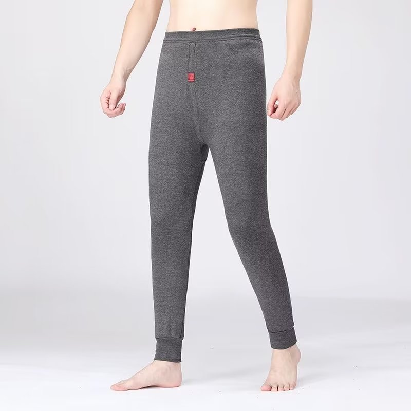 Deportes de invierno para hombres, pantalones de nueve puntos con pies de guardia más leggings de moda juvenil microelástico con patas de terciopelo