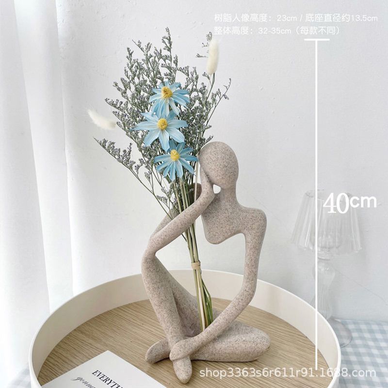 Flores secas reales, figuras artísticas, decoración de escritorio para el hogar, decoración de gabinetes de entrada, decoración minimalista estilo ins para salones de manicura