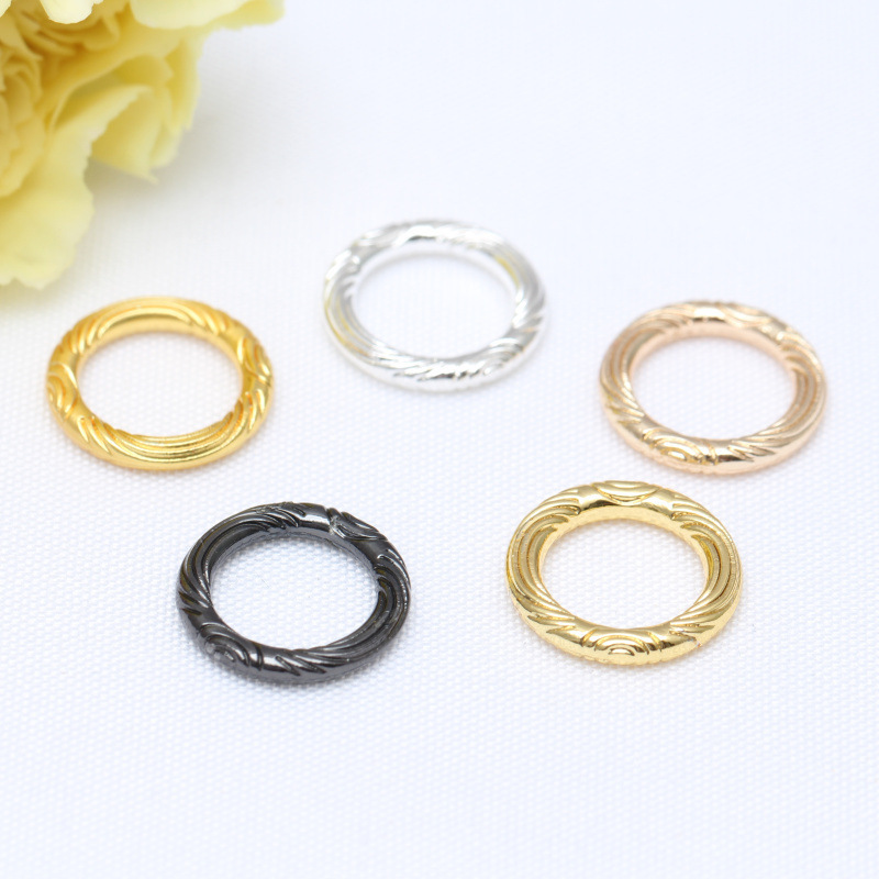 14K gold color preserving round hot wheels closed connection ring twist running ring braided rope beaded material jewelry accessories 14K gold color preserving round hot wheels closed connection ring twist running ring braided rope beaded material jewelry accessories
