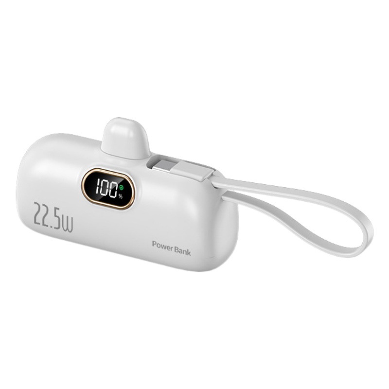 KC transfronterizo mini bolsillo portátil inalámbrico de carga rápida cápsula banco de energía 5000 mA pequeña energía móvil al por mayor