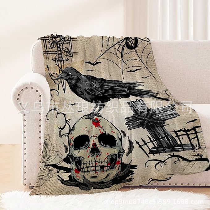 2025年アマゾンのホットなハロウィーンとクリスマスの限定ギフトブランケット工場卸売は写真で印刷できます|undefined