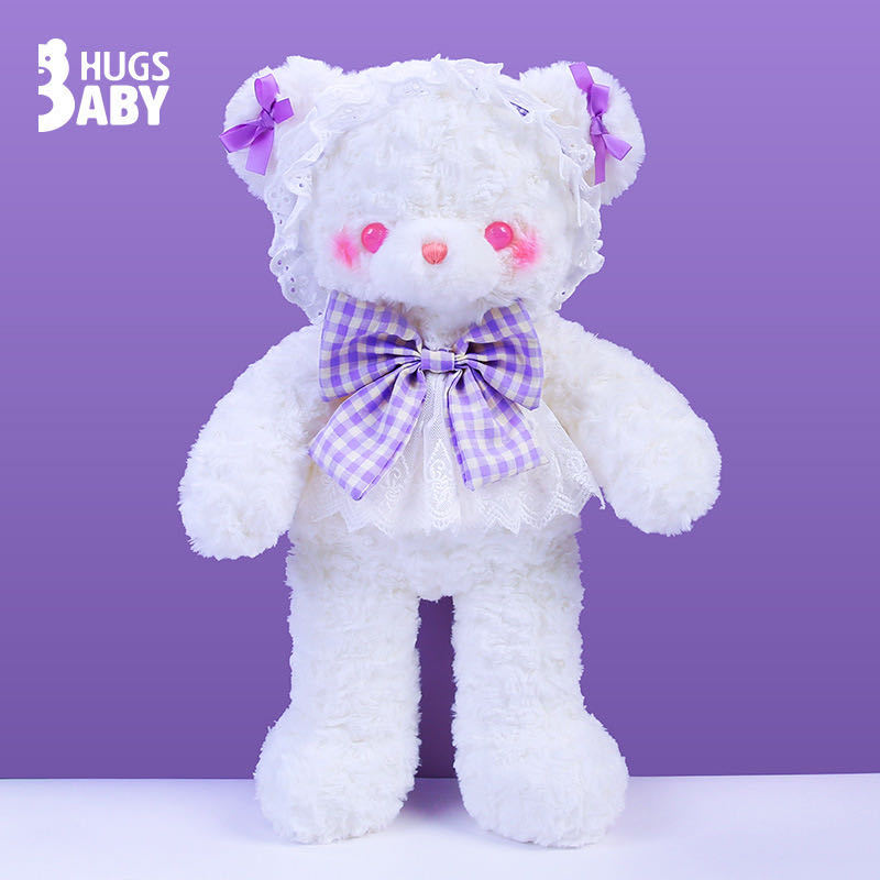 Abrazo bebé genuino Lolita conejo muñeca cinta pajarita oso de peluche de juguete animal muñeca de trapo regalo