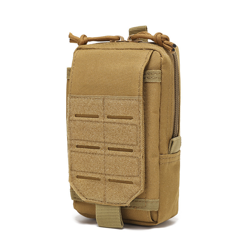 Tactical Flip-Top Phone Pouch Outdoor Belt Waist Bag Mini Storage Bag Molle Hiking Accessory Portable Phone Bag