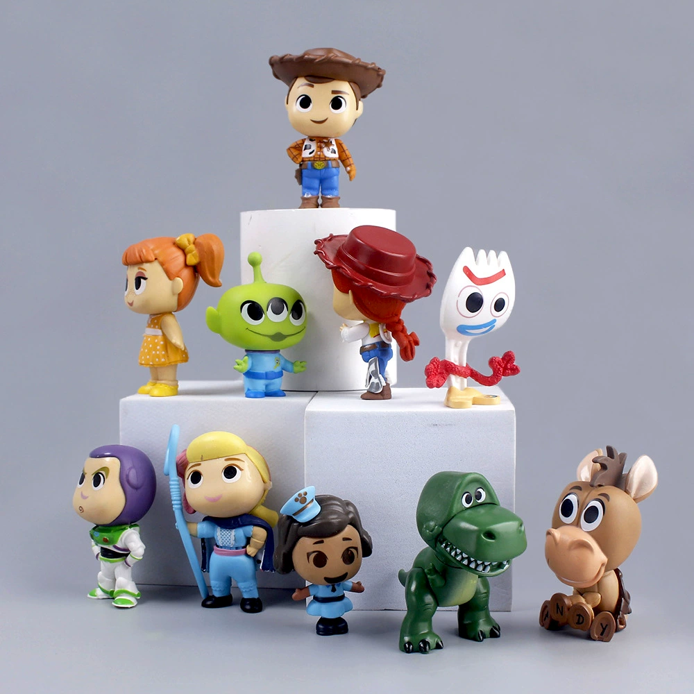 Q-версия Toy Story 10 аниме рука - офис ванна свет - год кукла автомобильное украшение торт украшение