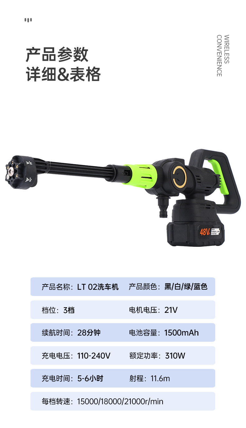 Garden Water Gun, Household Handheld Car Wash Spray Gun, Telescopic Hose Combination, Car Wash, Floor Cleaning, Flower Watering, Multi-Functional Cleaning