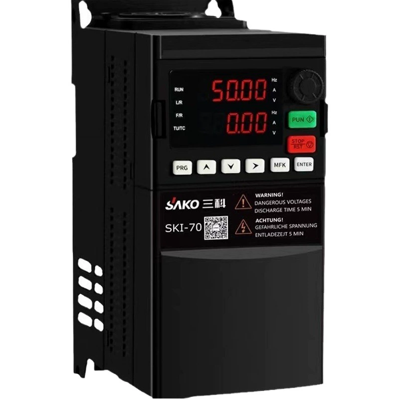 Трехсекционный универсальный векторный преобразователь частоты 0.75/1.5/2.2/kw трехфазный 380v двигатель-регулятор однофазный 220v