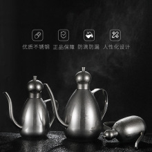 304不锈钢鼓形油壶 防漏控油食用油瓶 油罐 酱油瓶 油醋壶