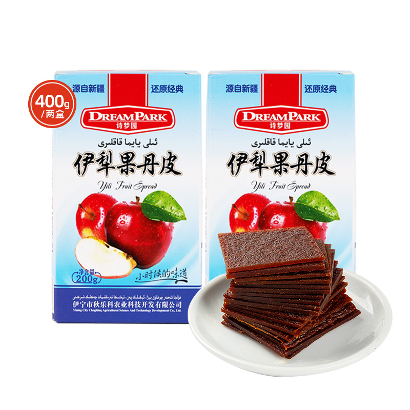 DreamPark Apple Fruit Skin 200g Independent Small Bags Traditional Handmade Specialty Childhood Memory