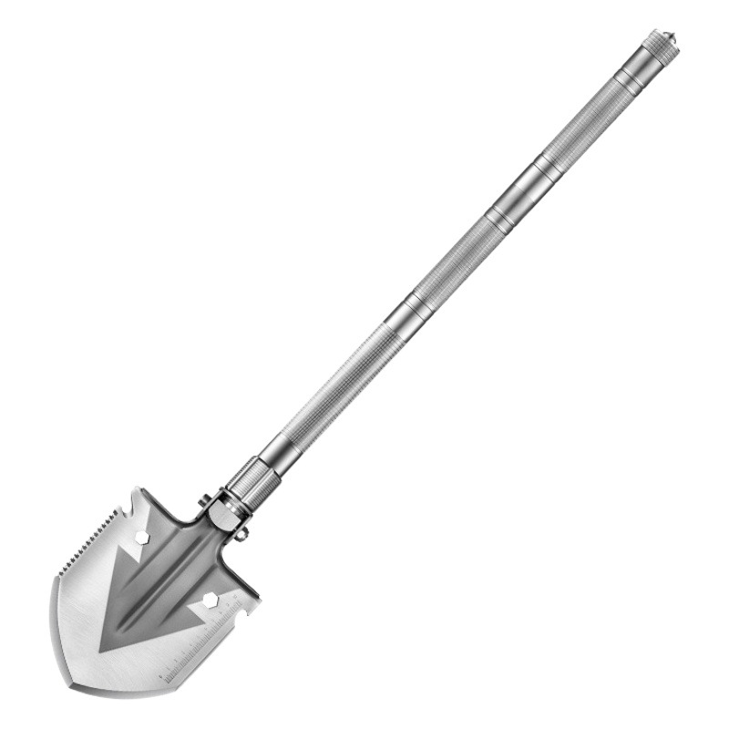 Pala de ingeniería al aire libre plegable multifuncional montado en un vehículo pala militar de acero al manganeso pala China pesca equipo de camping conveniente