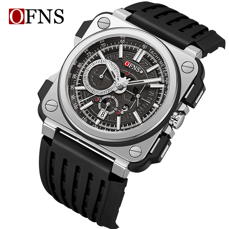 OFNS/ Elite quartz square fashionable watch