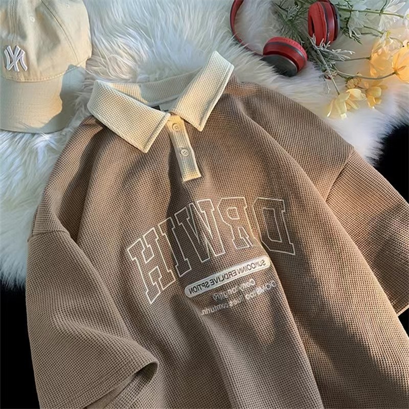 02 embroidery polo brown