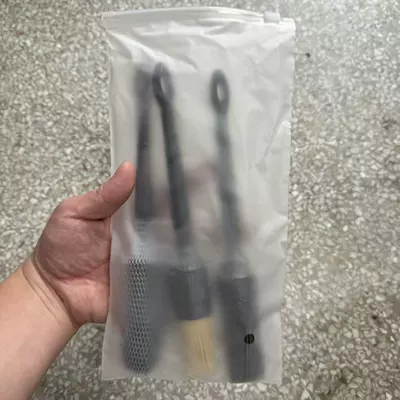 Tire brush, air vent brush, wheel hub brush, engine brush, detail brush, crevice brush, car wash cleaning brush, car wash brush (Car cleaning tools) - no-16-three-piece-set-zipper-bag-133g-261335cm
