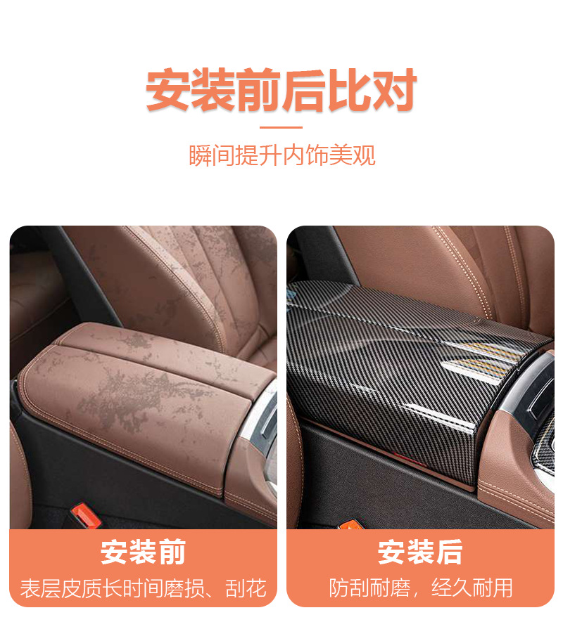 Bmw Old 3 Series 4 Series 5 Series 6Gt7 Series X1Ix3X4X5X6X7 Center Console Armrest Box Panel Decorative Cover Protective Sticker