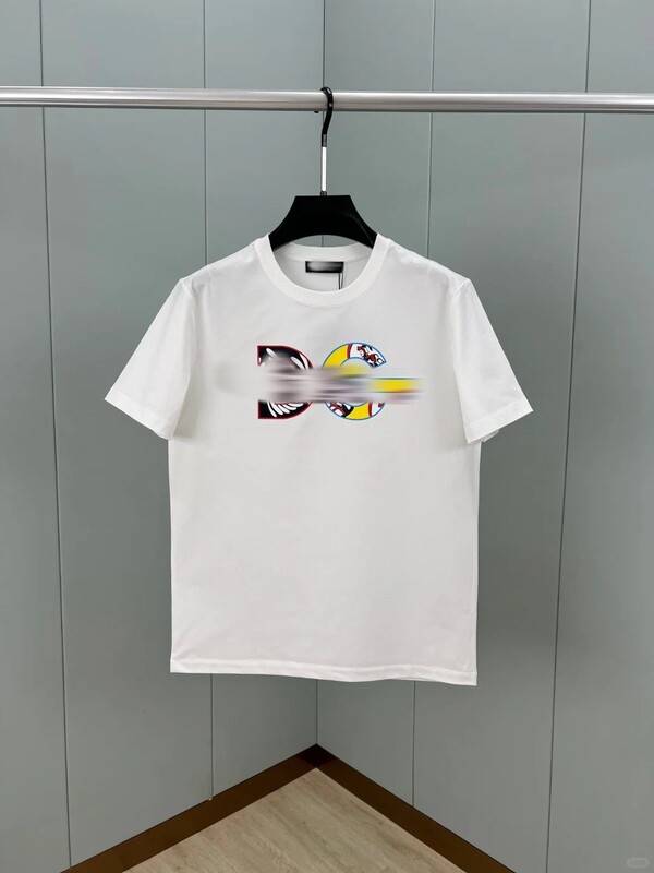 D Dujia G 夏新作人気プリントヨーロッパ通気性ラウンドネックカジュアル万能トレンドブランドトップス Tシャツ半袖メンズ|undefined