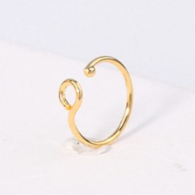 Fashionable nose piercing, diamond stone inlay, nose clip, European style
