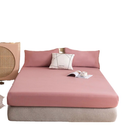 120g Yamian thickened solid color bed sheet pillowcase hotel dormitory B&B breathable home manufacturer wholesale dropshipping all-inclusive