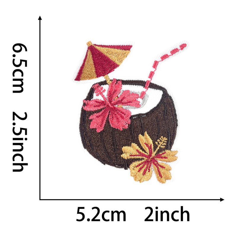 現物夏日ビーチ飲酒ゴルフ屋外海馬星たいまつサーフボード刺繍布貼りバックテープアイロン|undefined