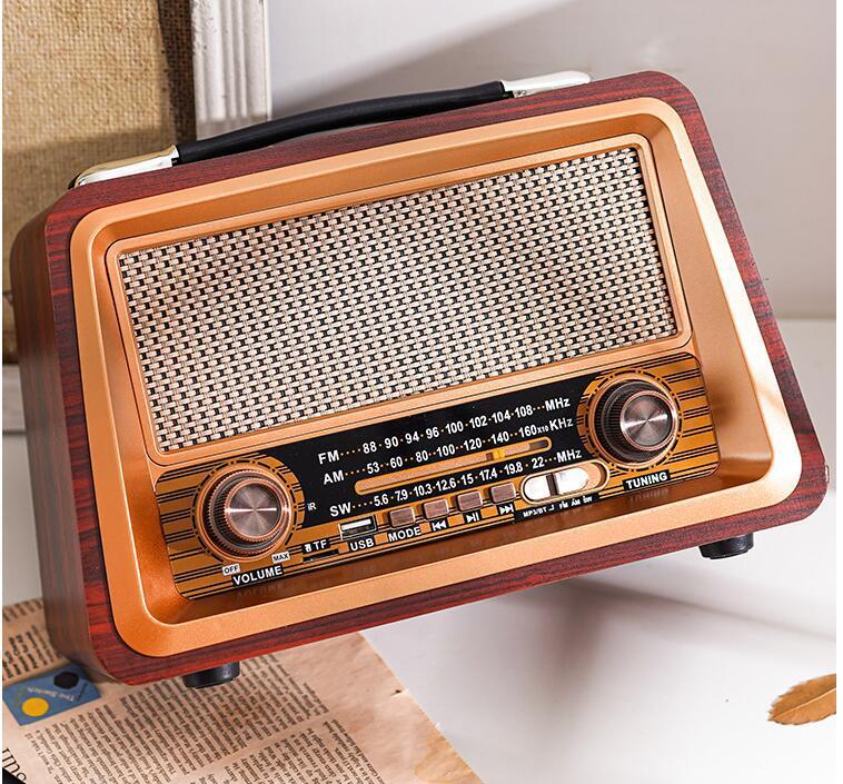 2066bt木製家庭用携帯電話ワイヤレスbluetoothスピーカーレトロfmラジオ携帯カードミニオーディオ|undefined